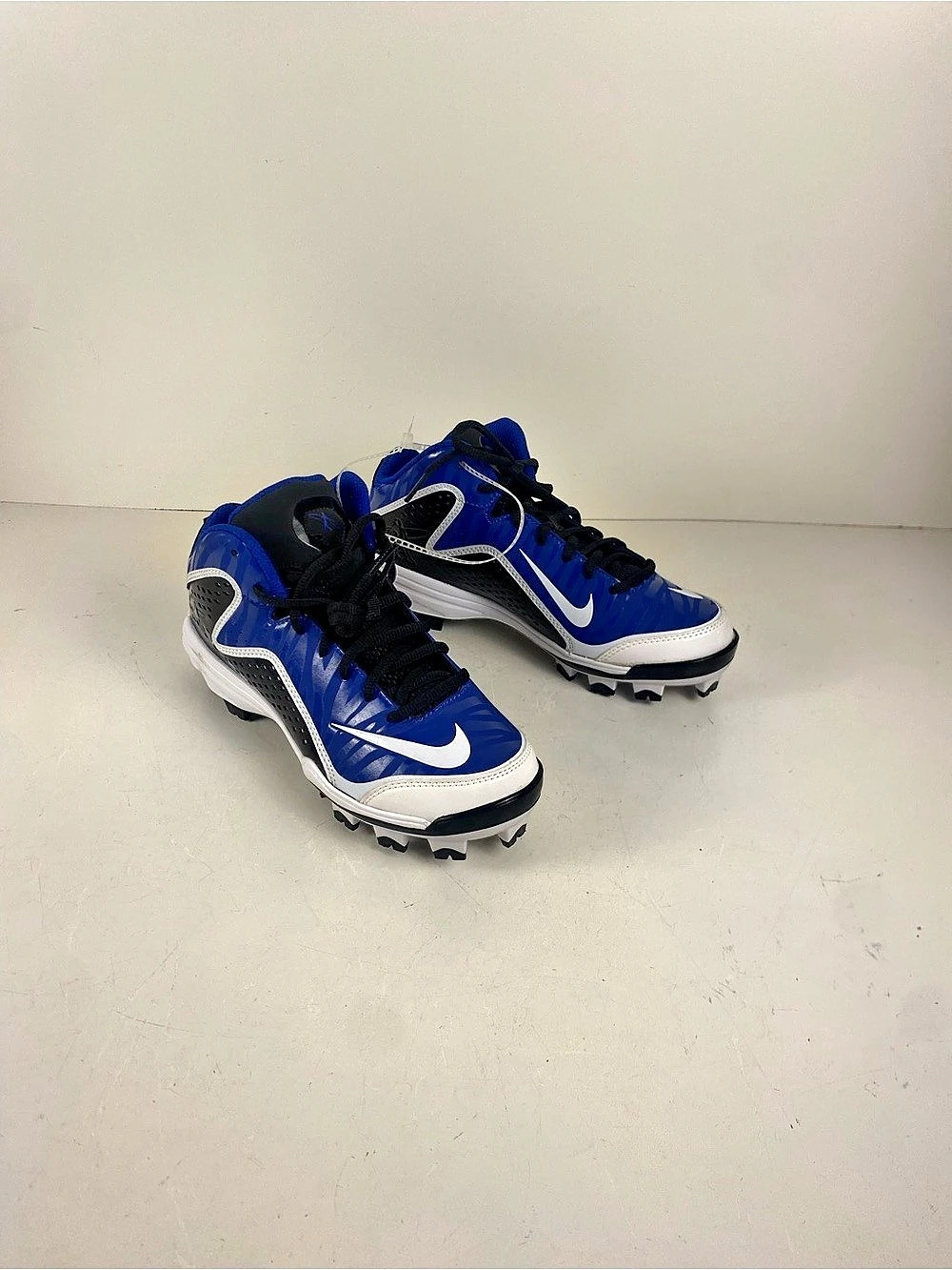 Nike Swingman Baseball/Softball Blue & Black Cleats Size 5Y